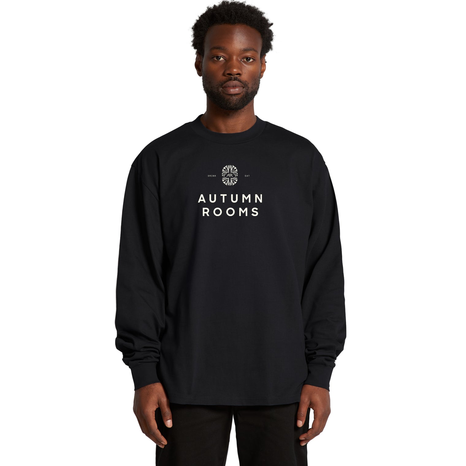 Autumn Rooms Long Sleeved Shirt - Black (Unisex)